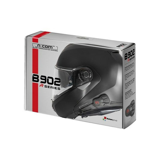 Intercom Nolan B902 R black helmet communication system with FM radio in packaging box