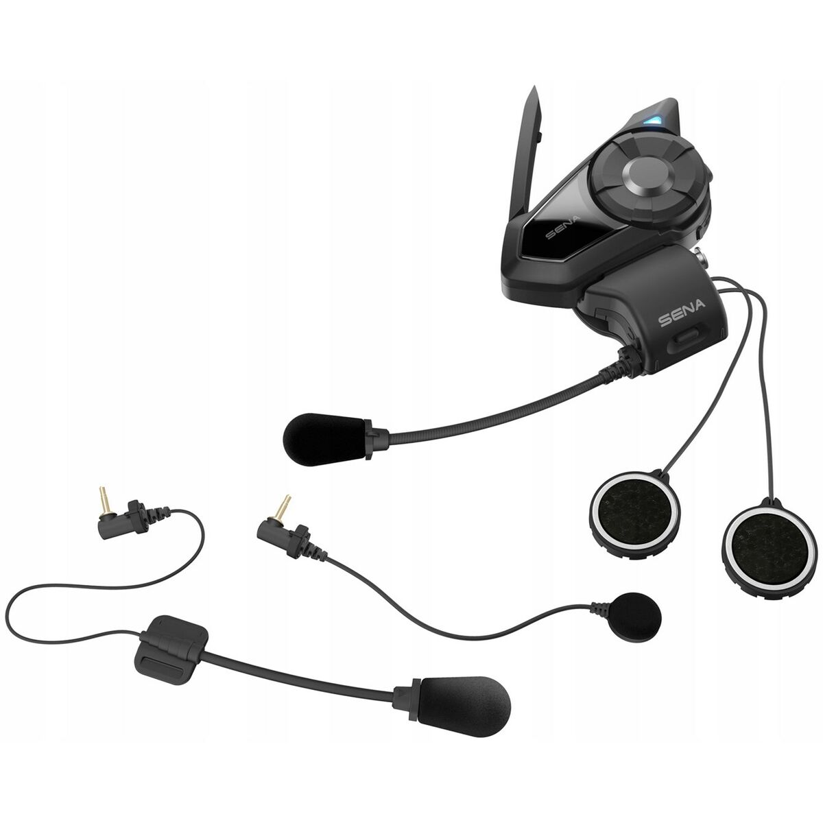 Bluetooth Headset Sena 30K black wireless hands-free motorcycle communication device with microphone and speakers
