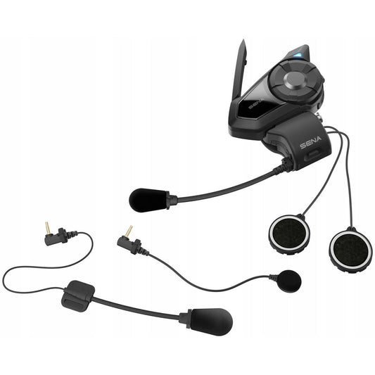 Bluetooth Headset Sena 30K black wireless hands-free motorcycle communication device with microphone and speakers
